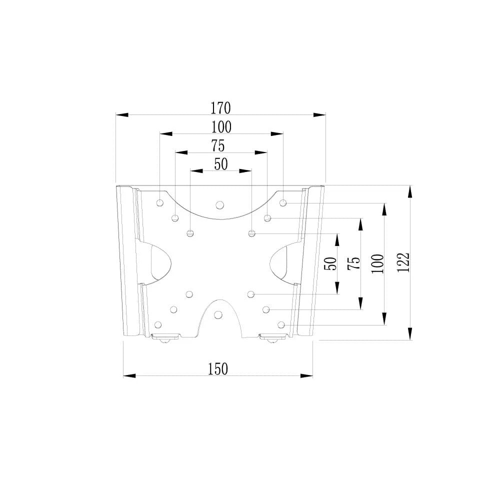 Fixed TV Wall Bracket for 10" to 32" TV