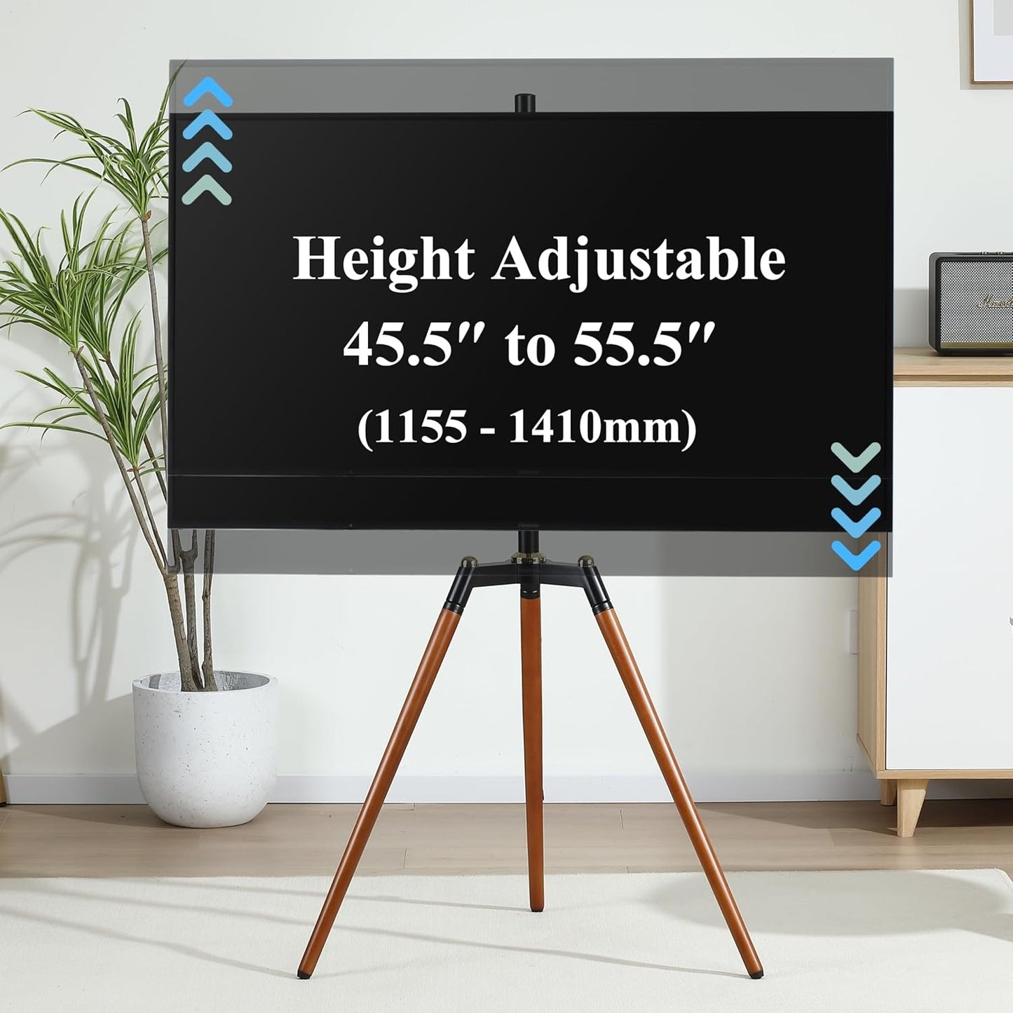 Tripod TV Floor Stand for 32–65 Inch Flat Screen TVs