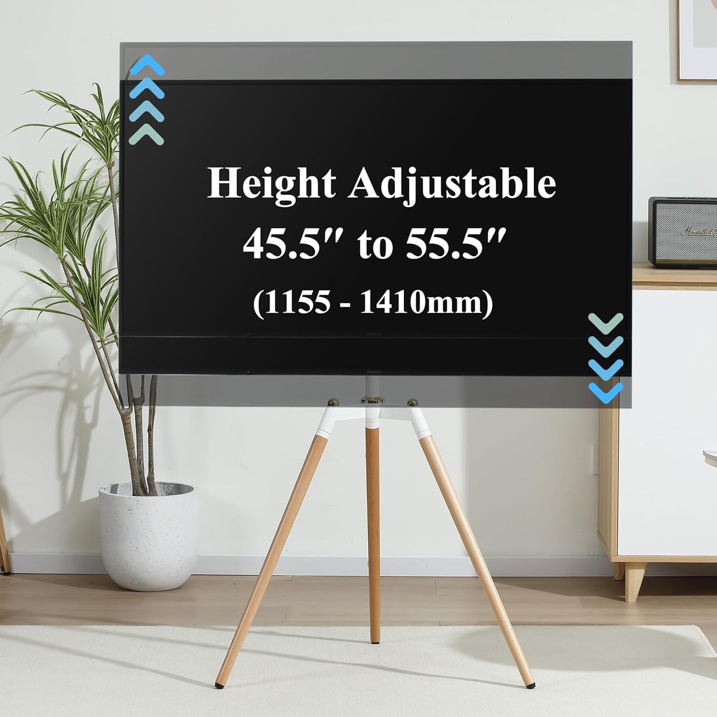Tripod TV Floor Stand for 32–65 Inch Flat Screen TVs