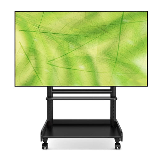 Heavy Duty Rolling TV Stand with Wheels for Most 40-86 Inch TV