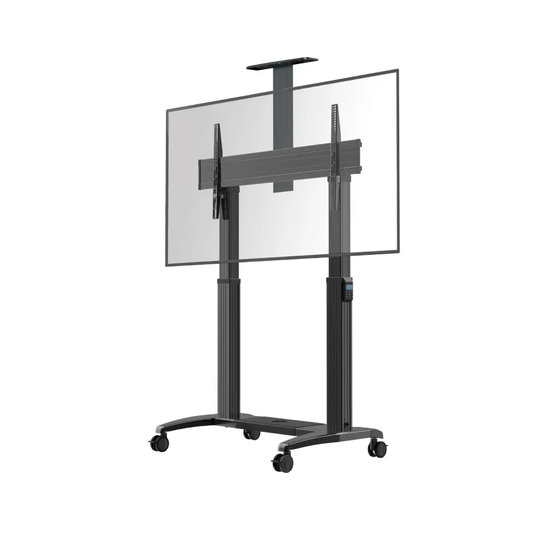 NB ERGONOMIC Motorized Mobile TV Stand for 75"-120" TV T100 Black