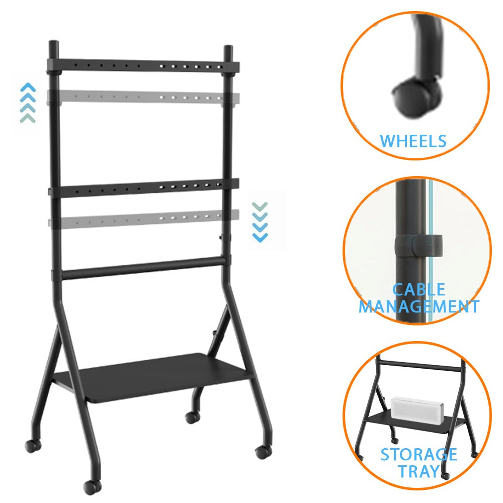 Mobile TV Stand for 32–86 Inch TV Screens