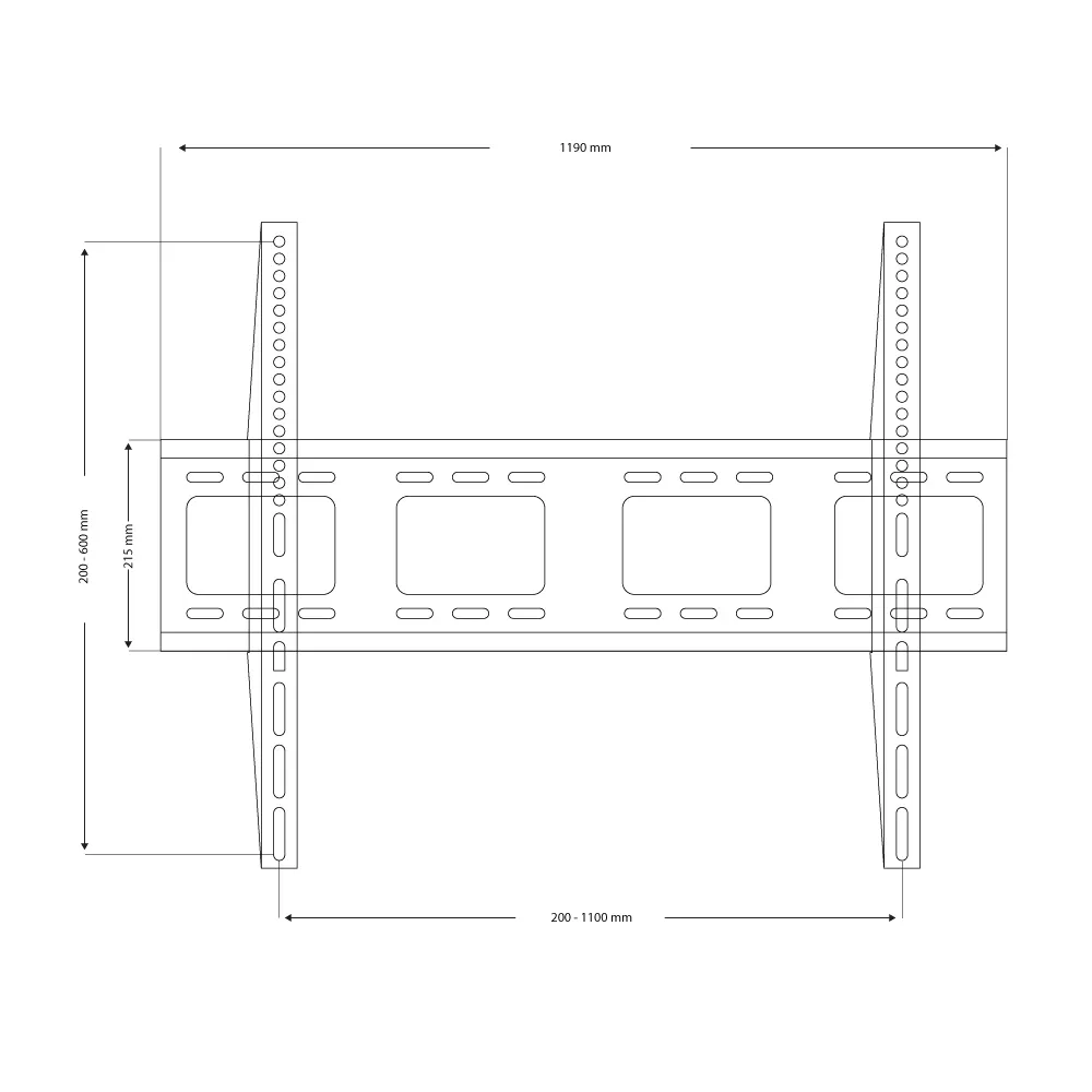 Fixed TV Wall Bracket for 55"-120" TV