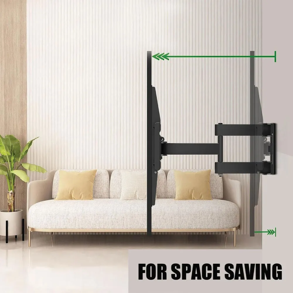 Double Arms Swivel TV Wall Mount for 26"-65" TV