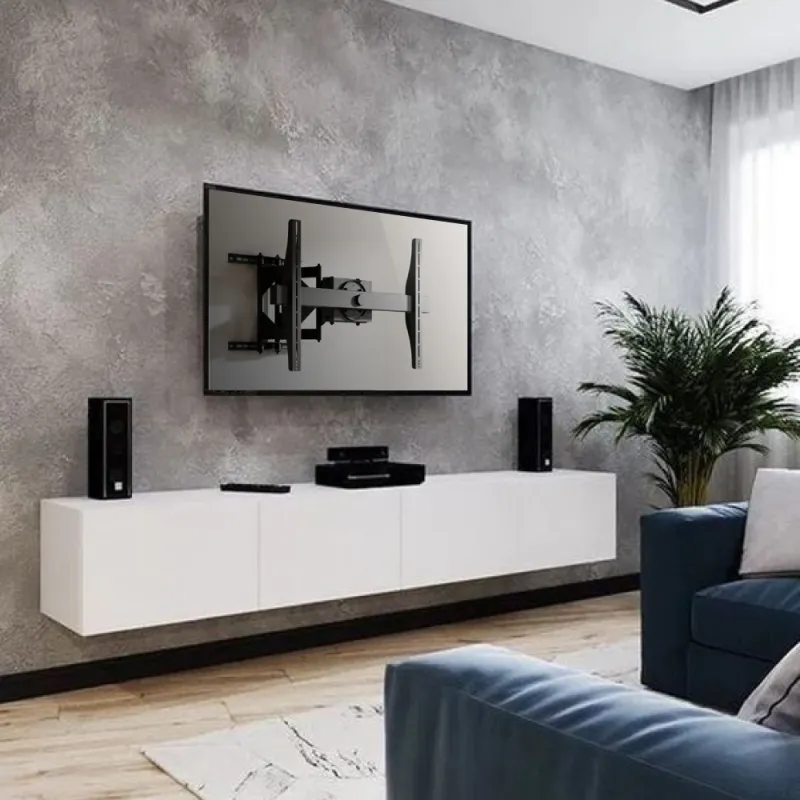 Double Arms Swivel TV Wall Bracket for 65"-120" TV