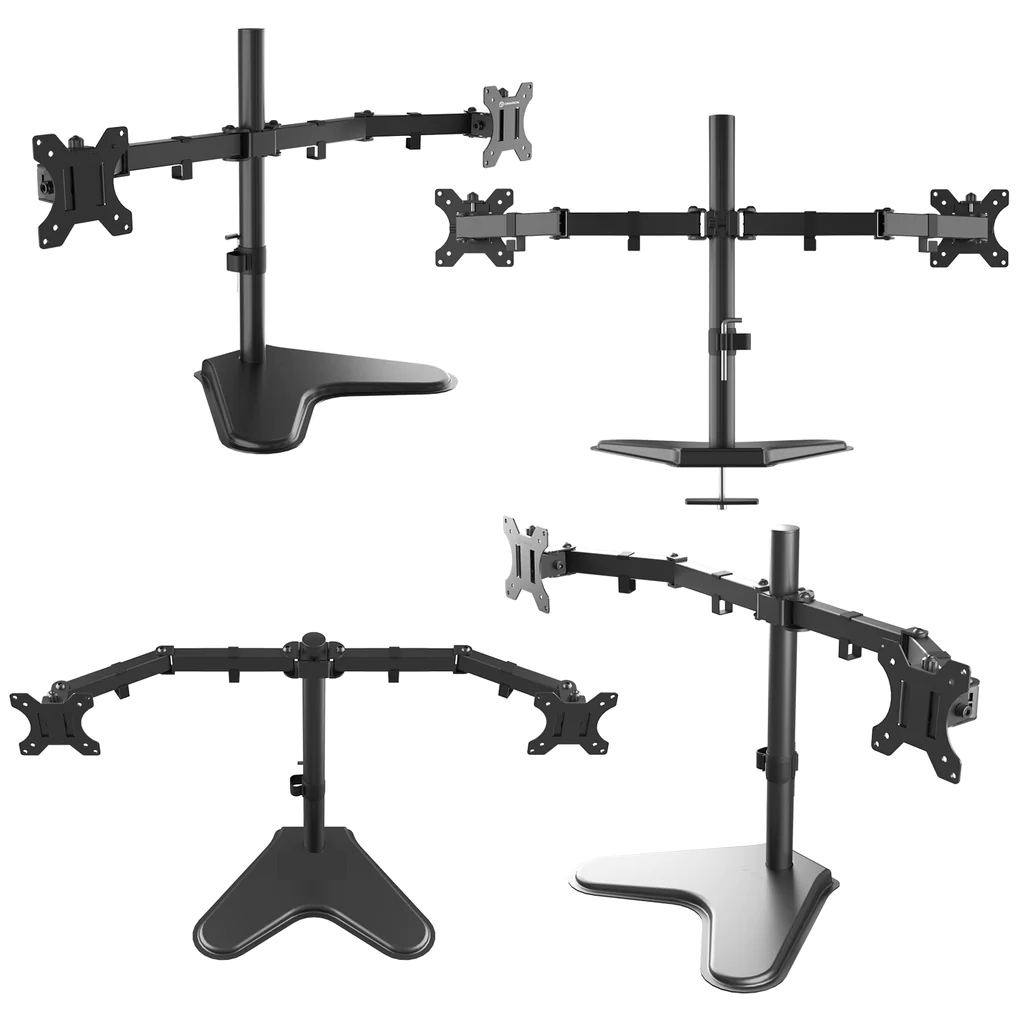 Articulating Dual Monitor Arms Mount for 13" to 32" Screens