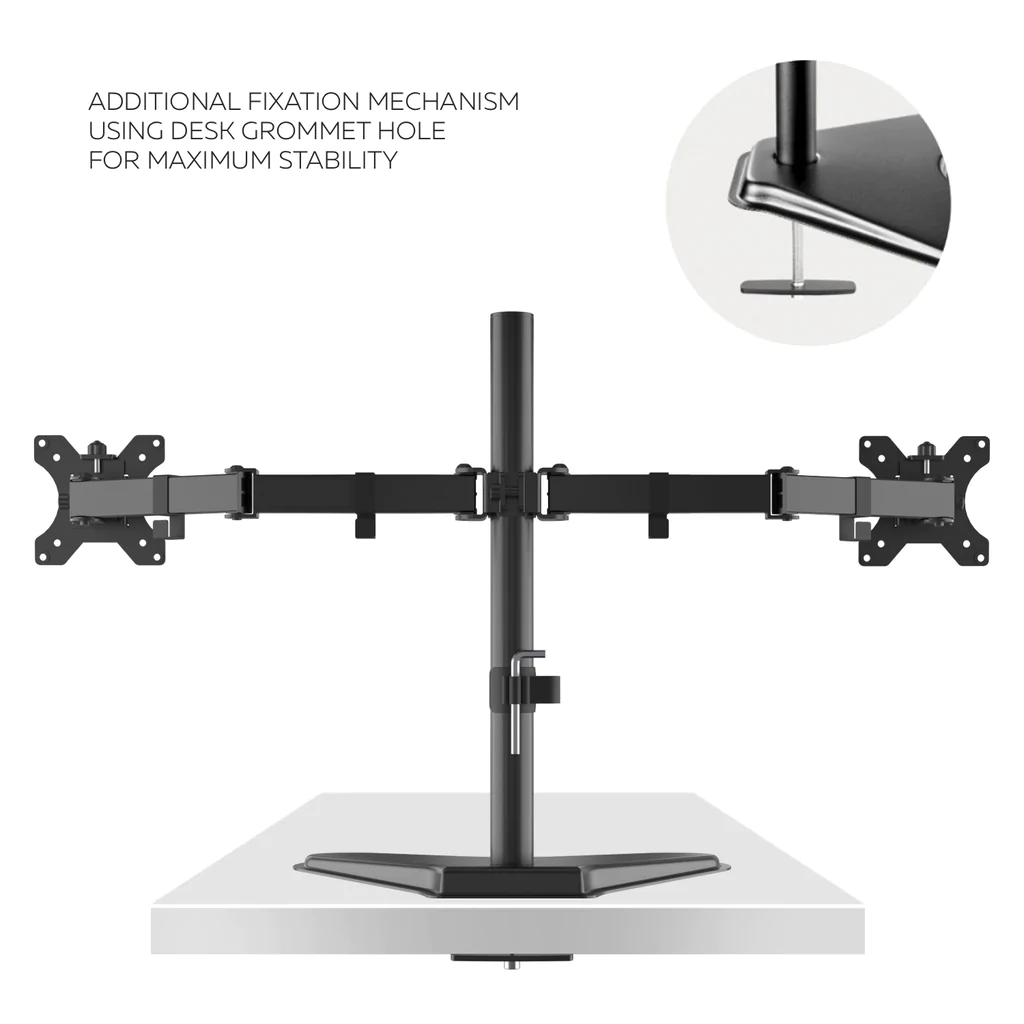 Articulating Dual Monitor Arms Mount for 13" to 32" Screens