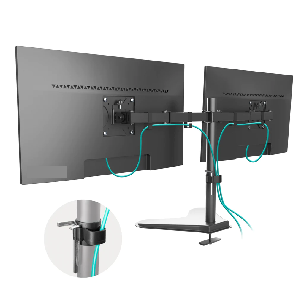 Articulating Dual Monitor Arms Mount for 13" to 32" Screens