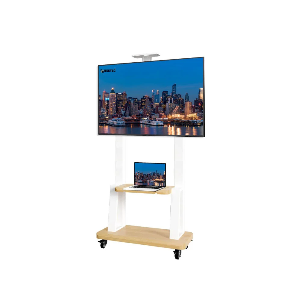 Mobile TV Stand with Wheels For 32"-80" TV