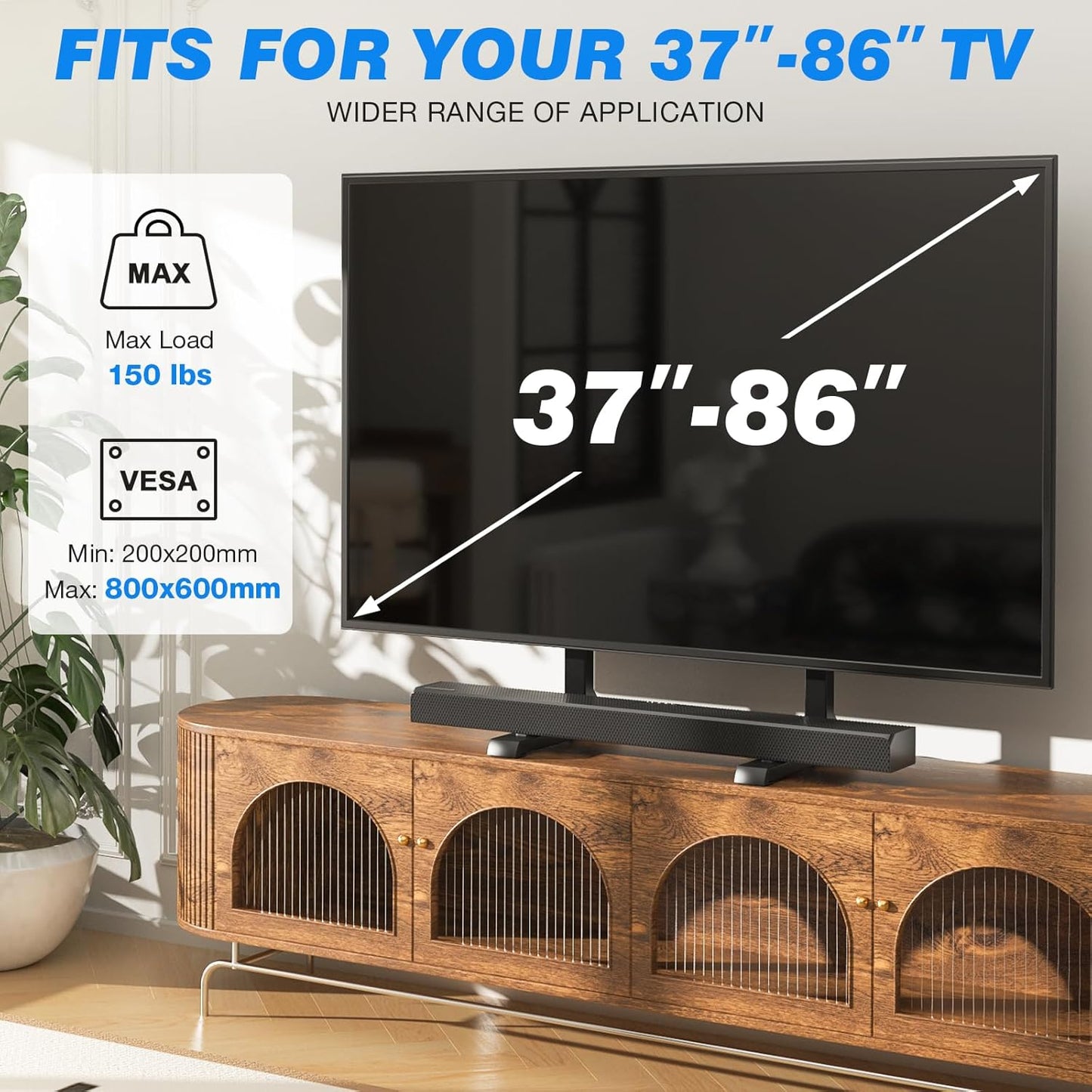Tabletop TV Stand TV Legs for 37 to 86 Inch TV