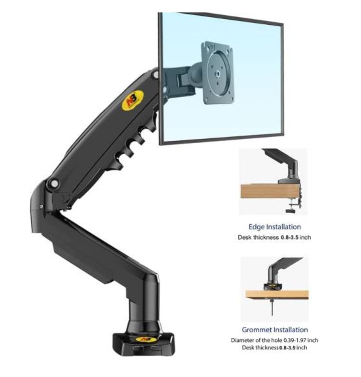 Single Monitor Arm for 17″-30″ monitor