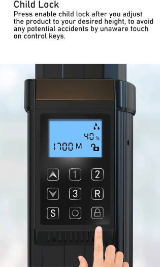 Motorized Mobile TV Floor Stand for 75″ to 110″ TV