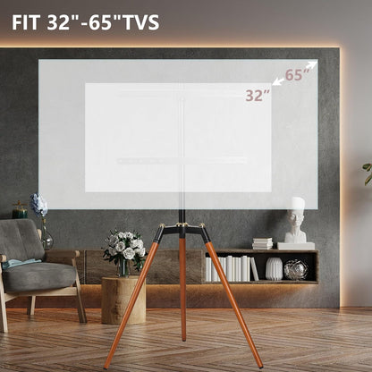 Tripod TV Floor Stand for 32–65 Inch Flat Screen TVs