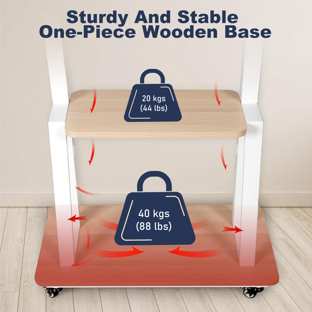 Mobile TV Stand with Wheels For 32"-80" TV