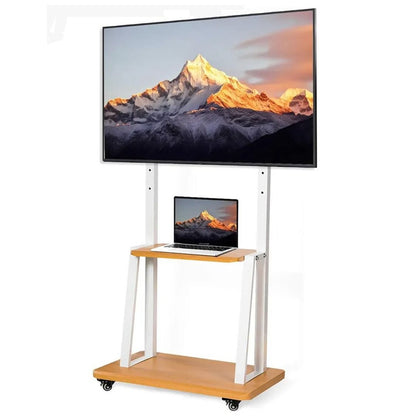 Mobile TV Stand with Wheels For 32"-80" TV