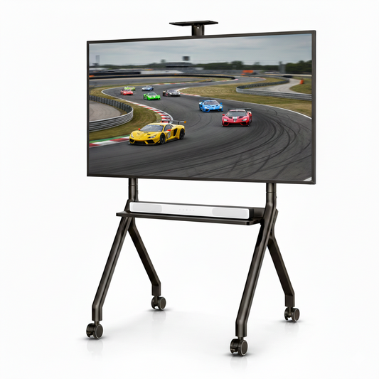 Heavy-duty Mobile TV Stand for 55 to 100 Inch TVs