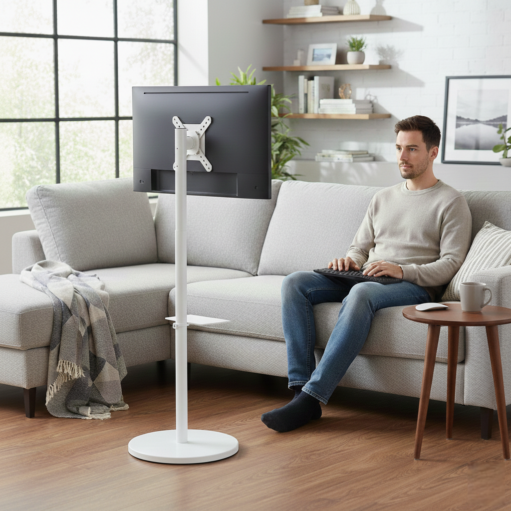 Mobile Monitor Stand for 14–40 Inch Screens