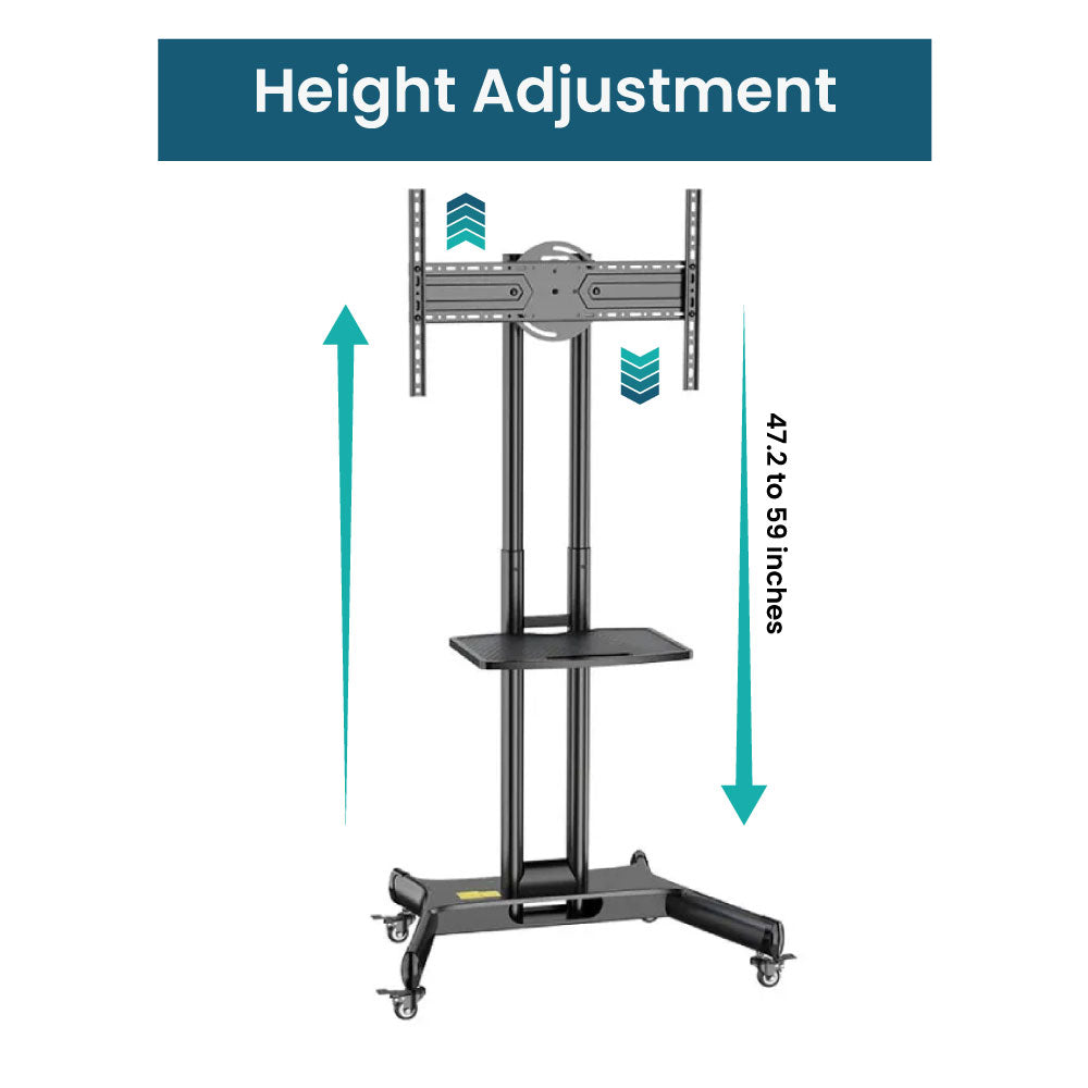 Mobile TV Stand with Wheels for 32"-65" TV