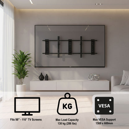 Fixed TV Wall Bracket for 98"-110" Displays