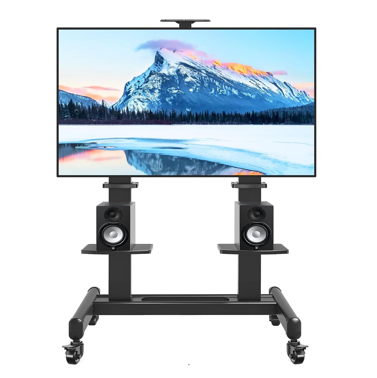 Heavy Duty Mobile TV Cart with Wheels for 65-120 Inch TV