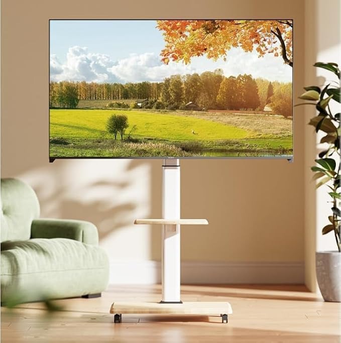 Mobile TV Stand with Wheels for 32-75 Inch LCD LED TVs