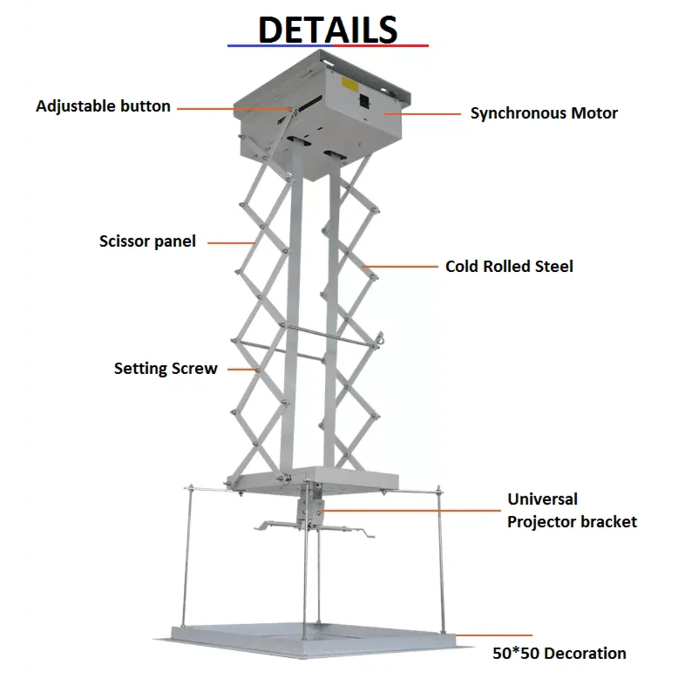 Motorized Projector Lift for Projectors up to 20 kg