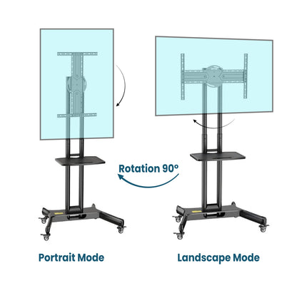 Mobile TV Stand with Wheels for 32"-65" TV