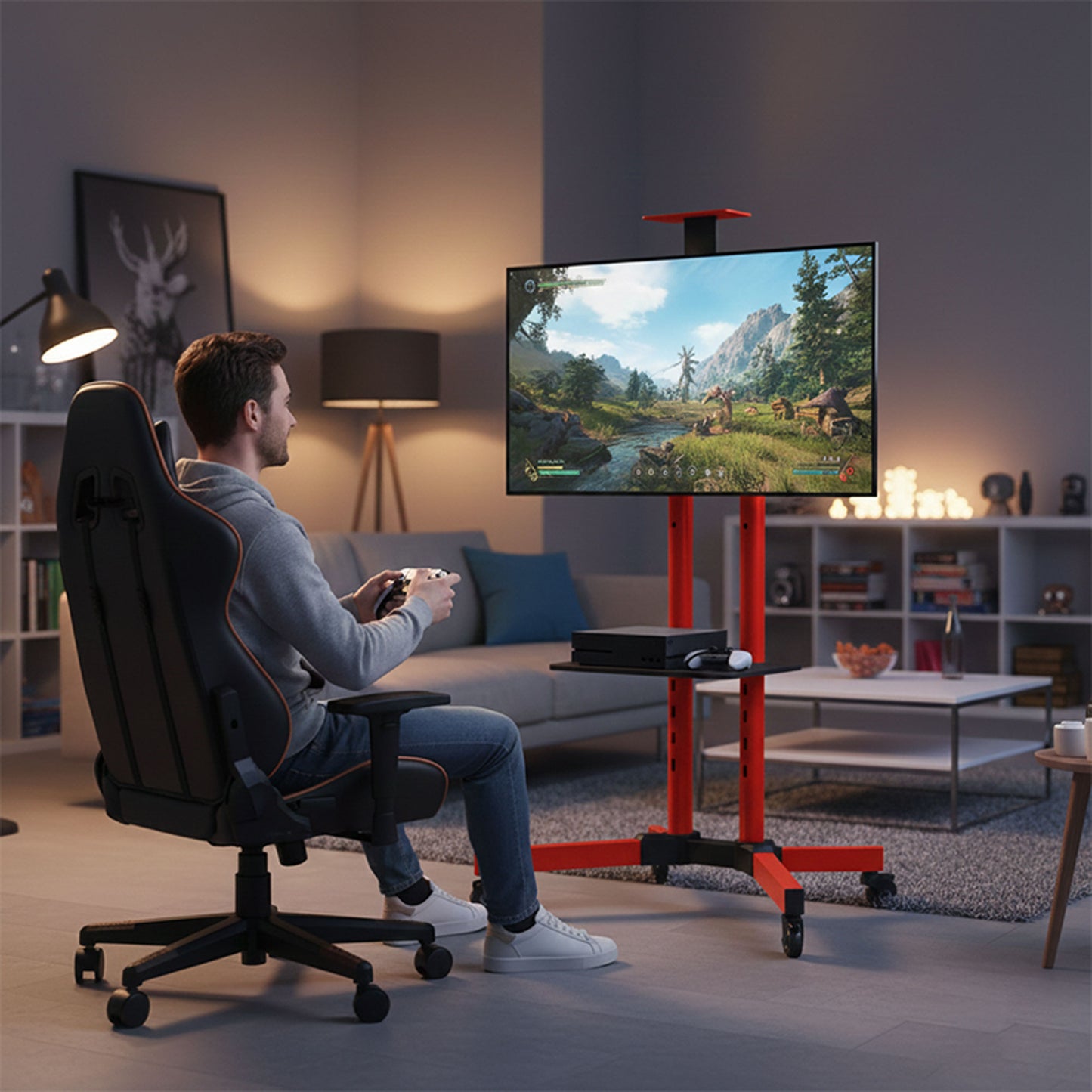 Mobile TV Stand for 32 to 75 inch TV