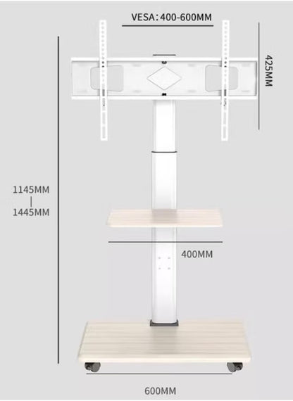 Mobile TV Stand with Wheels for 32-75 Inch LCD LED TVs
