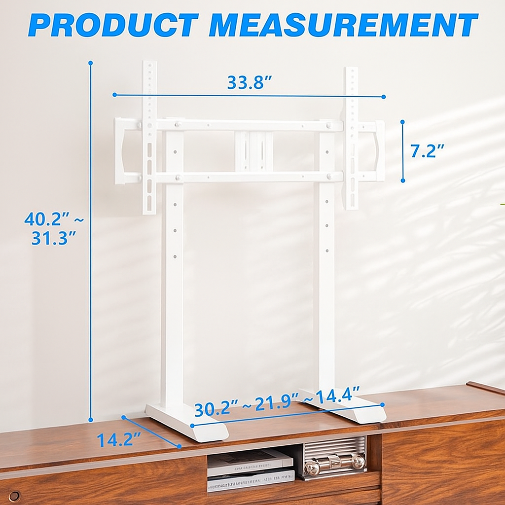 Tabletop TV Stand Steel TV Legs for 55 to 90 Inch TV