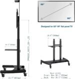 Heavy-Duty Mobile TV Cart for 55–90 Inch TVs - Image 3