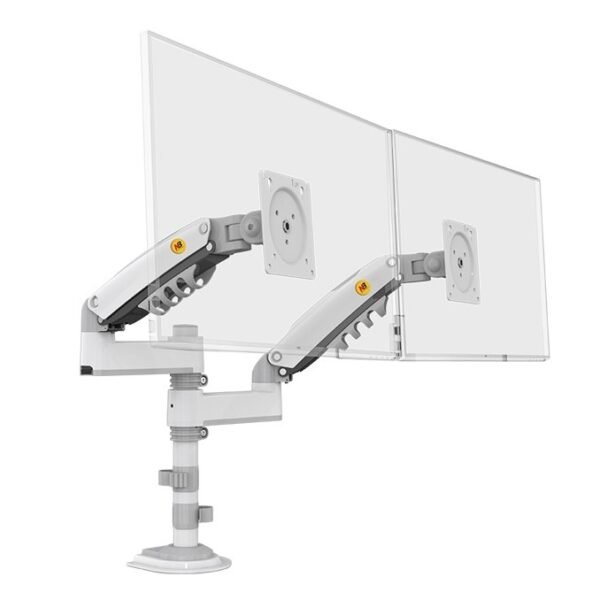 Dual Arm Monitor Stand for 17" to 27" Screens