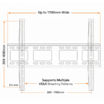 Fixed TV Wall Mount for 55-120 Inch TVs - Image 5