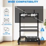 Heavy Duty Rolling TV Stand for 40-86 Inch TVs - MT7001 - Image 2
