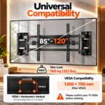 Heavy Duty Full Motion TV Wall Mount for 85–120 Inch TVs - Image 2