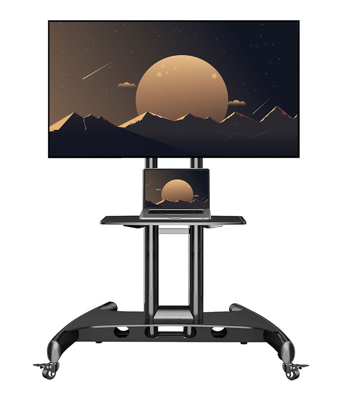 Mobile TV Stand AVA1500-60-1P Mobile TV Stand for 32" - 75" TVs - Image 1