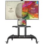 Heavy-Duty Mobile TV Cart for 55–90 Inch TVs