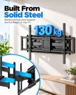 Full-Motion TV Wall Mount for 75–120" TVs up to 130kg - Image 3